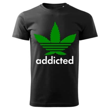 Мъжка черна тениска 15 лв. Addicted