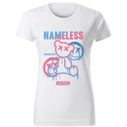 Дамска street wear бяла тениска Nameless