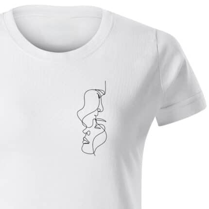 Дамска бяла тениска Love Minimalism
