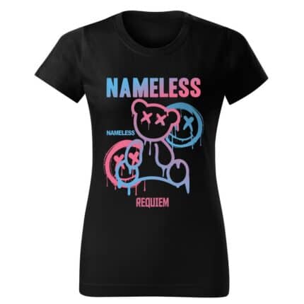 Дамска street wear черна тениска Nameless
