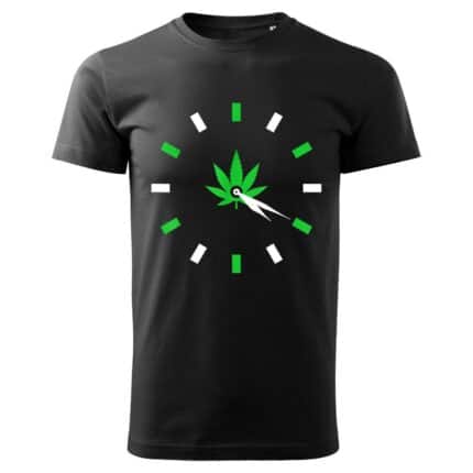 Мъжка черна тениска 420 o'Çlock