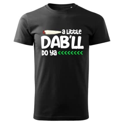 Мъжка Черна Тениска A Little Dab Will Do
