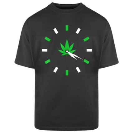 Мъжка овърсайз черна тениска 420 o'Çlock