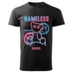 Мъжка тениска street wear Nameless в черен цвят