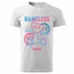 Мъжка тениска street wear Nameless в бял цвят