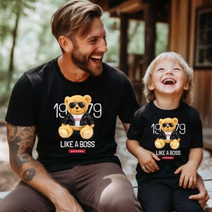 Мъжка тениска с мече Boss