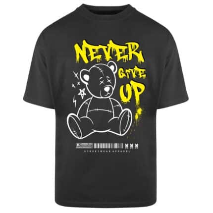 Овърсайз тениска мъжка Never Give Up