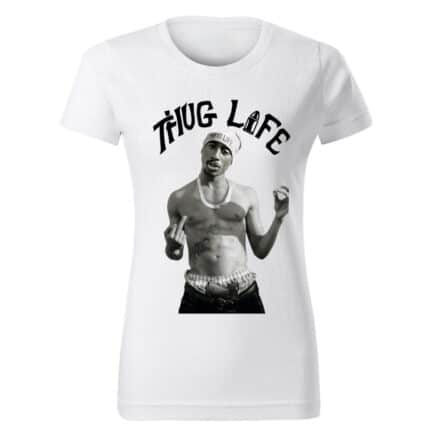 Thug Life дамска бяла тениска
