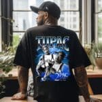 Овърсайз Мъжка Черна 2Pac All Eyez On Me PhotoShoot