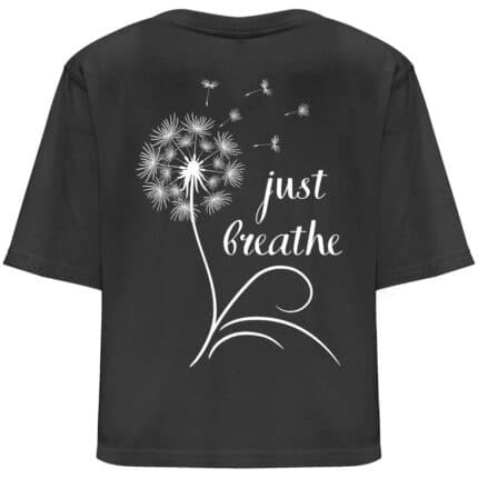 Дамска Кроп Топ Тениска Just Breathe