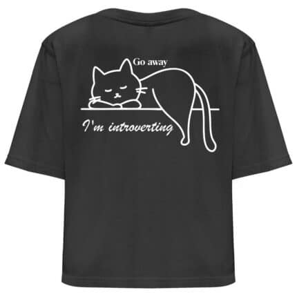 Дамска Кроп Топ Тениска I'm introverting