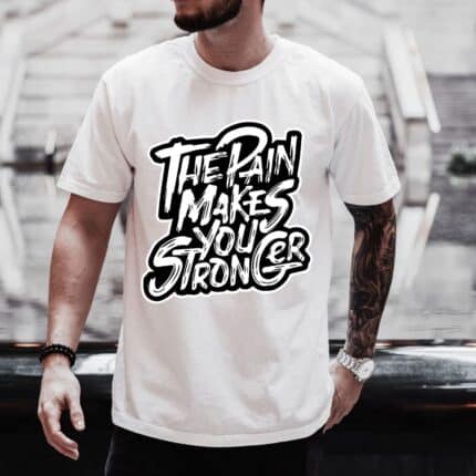 Мъжка Патриотична Тениска The Pain Makes Your Stronger