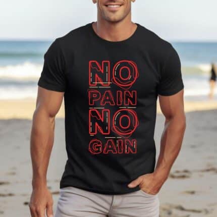 Мъжка Тениска No Pain No Gain