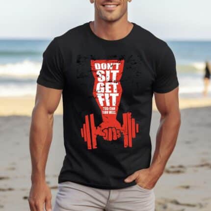 Мъжка Тениска Don't Sit Get Fit
