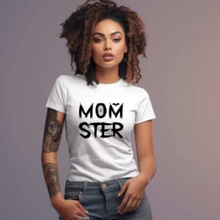Дамска Бяла Тениска MOMster