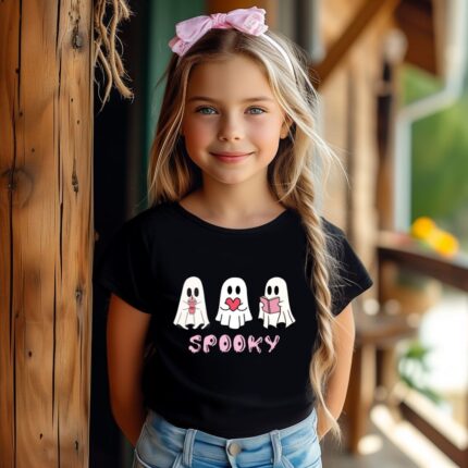 Детска Хелоуин Тениска Spooky