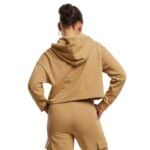 Дамско Късо Овърсайз Худи Urban Classics горчица отзад