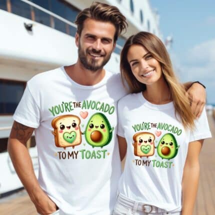Тениски за двойки Avocado To My Toast