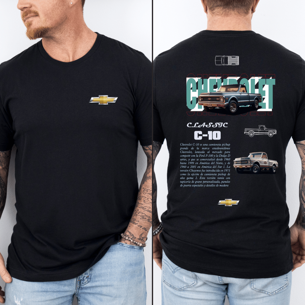 Тениска Chevrolet C10 Classic BLACK Тениска Chevrolet C10 Classic BLACK