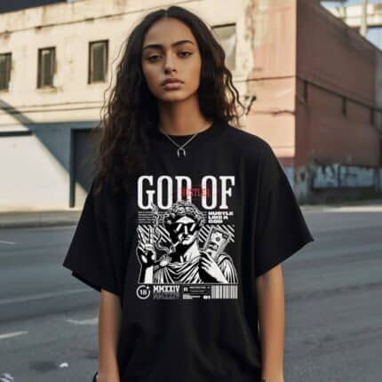 Дамска Тениска God Of Hustler