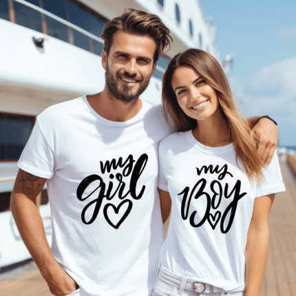 Тениски за двойки My Girl My Boy