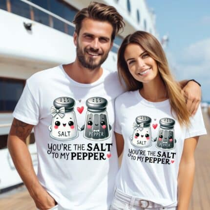 Тениски за двойки Salt To My Pepper