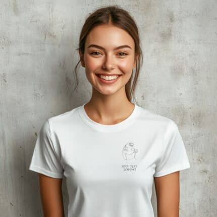 Дамска бяла тениска Rise, Slay, Repeat