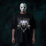 Мъжка Черна Овърсайз Тениска Hell Hound