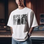 Мъжка Тениска WEST SIDE Rappers Signatures бяла