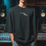 Мъжка Тениска Eminem Lose Yourself Notes черна отпред