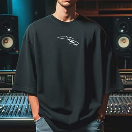 Мъжка Тениска Eminem Lose Yourself Notes черна отпред