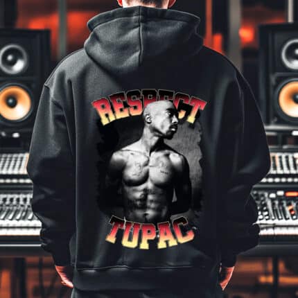 Худи RESPECT TUPAC BLACK