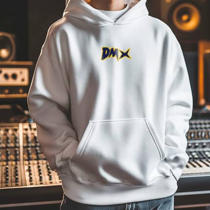 Бяло Худи DMX отпред