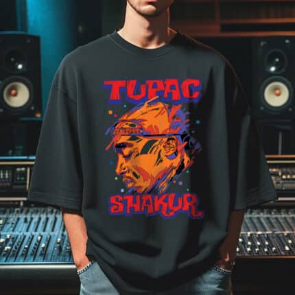 Мъжка Тениска 2PAC Shakur черно