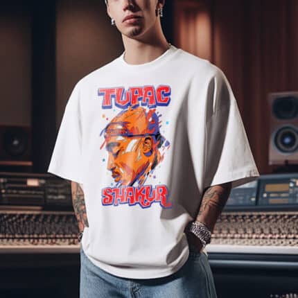 Мъжка Тениска 2PAC Shakur бяло