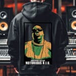 Черно Худи Notorious B.I.G. отзад