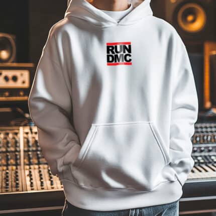 Бяло Худи RUN DMC отпред