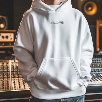 Бяло Худи Dr. Dre отпред