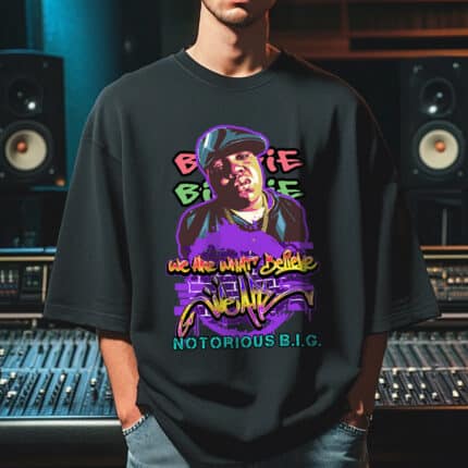 Мъжка Тениска Notorious B.I.G. черна