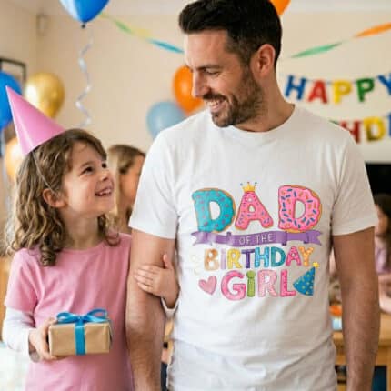 Тениска DAD OF THE BIRTHDAY GIRL